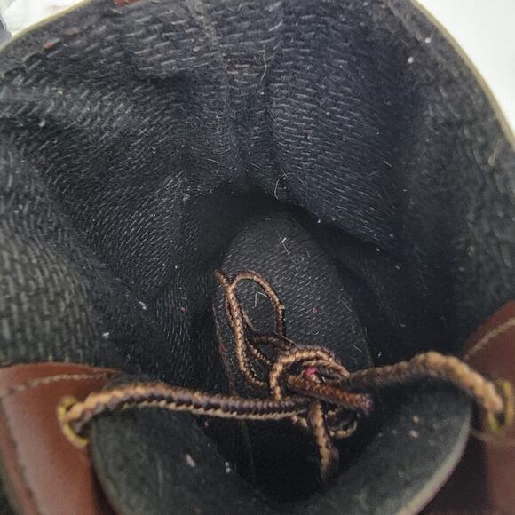 Vintage 90s Brown Leather Capped Toe Cottage Boots - 6 - Picture 10 of 11